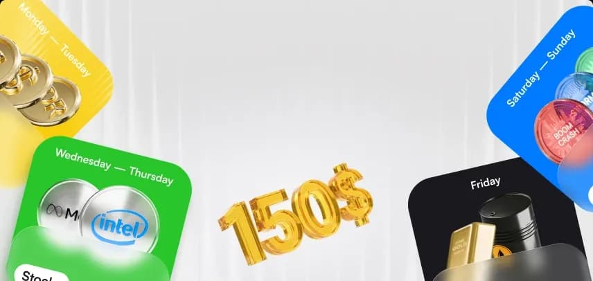 Bonus $150: Bozorlarni o’rganing va daromadlarni bepul yechib oling